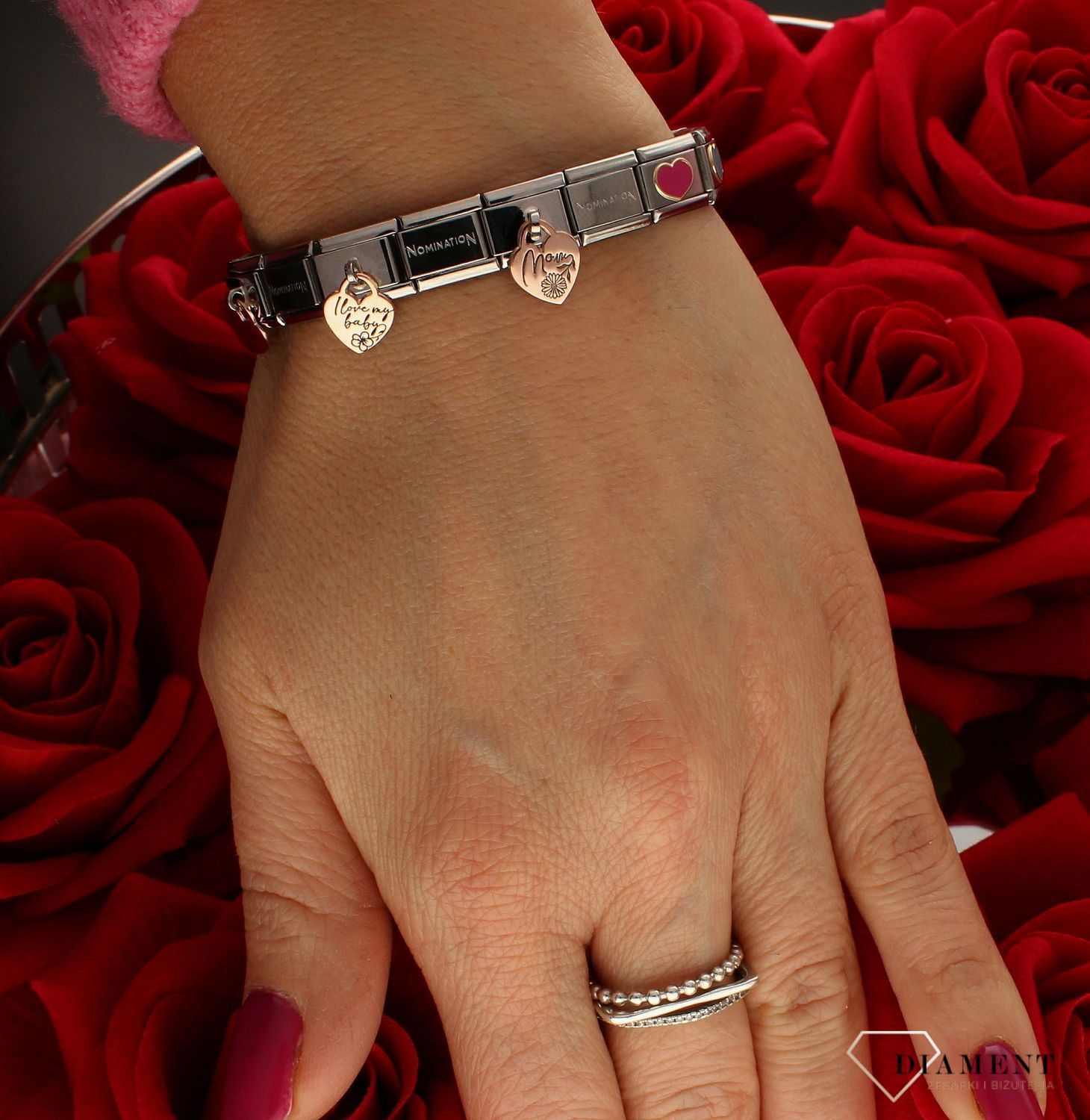 Nomination - Link 9K Serce z napisem Mama (Mom) 431803 09ff.jpg